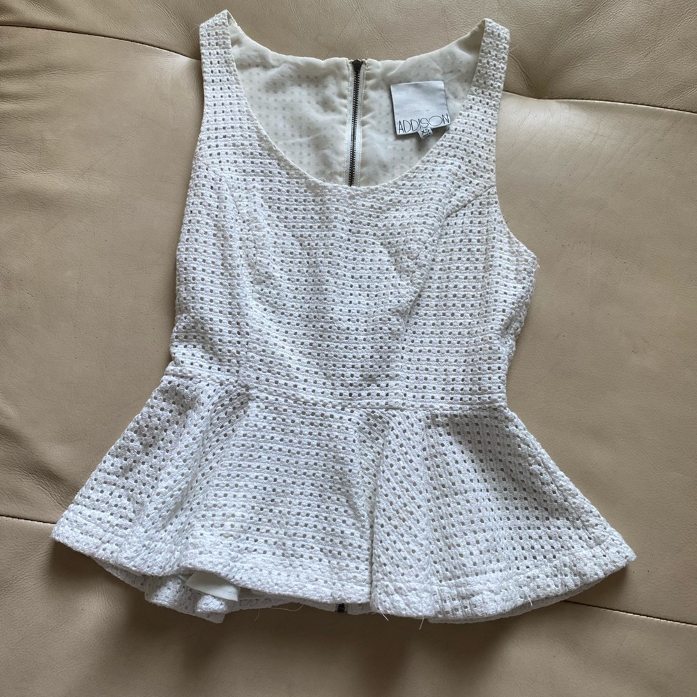 Adorable sweet peplum top